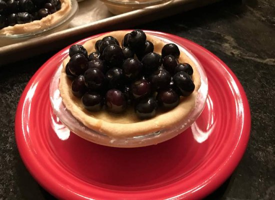 Blueberry Honey Creme Pie